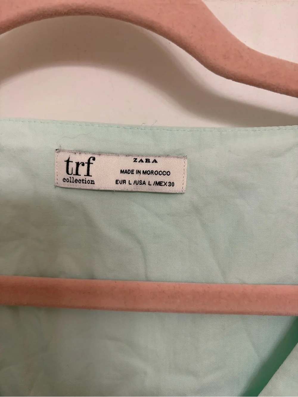 Zara Mint Green Sleeveless Zip-Peplum Top